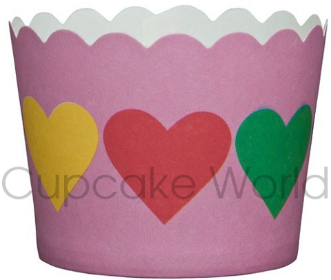 ROBERT GORDON PINK HEARTS CUPCAKE BAKING CUPS PETIT 25PCS ROBERT GORDON PINK HEARTS CUPCAKE BAKING CUPS PETIT 25PCS